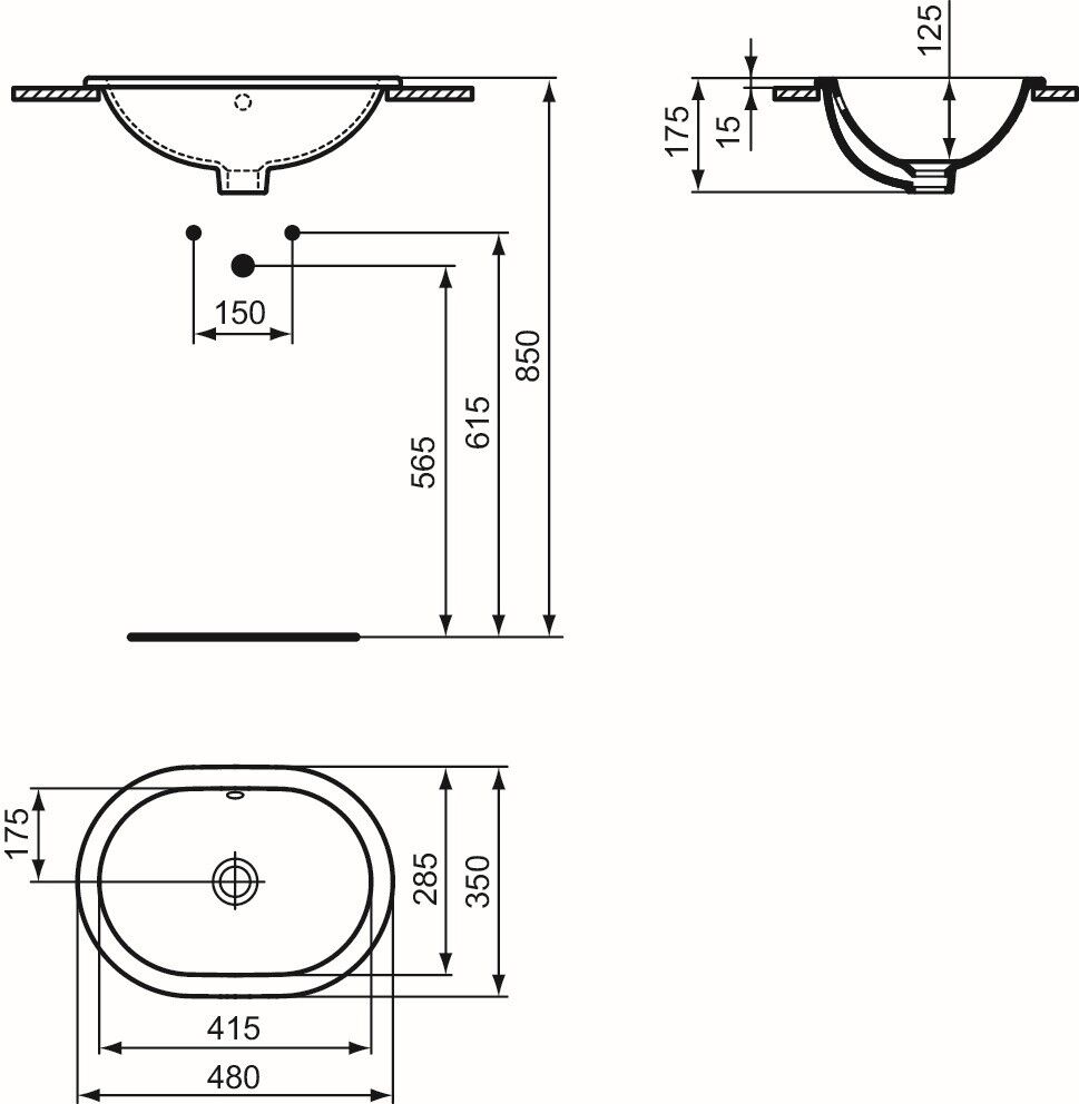 Ideal Standard Connect oval E504501