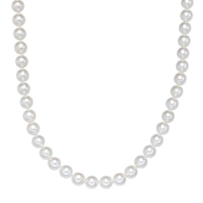 Perlenkette YOKOAMII "Y503", weiß, Halsketten, Damen, 50,0cm, Perlenkette, Muschelkernperle