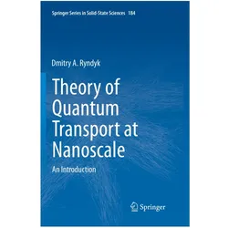Theory of Quantum Transport at Nanoscale, Fachbücher von Dmitry Ryndyk