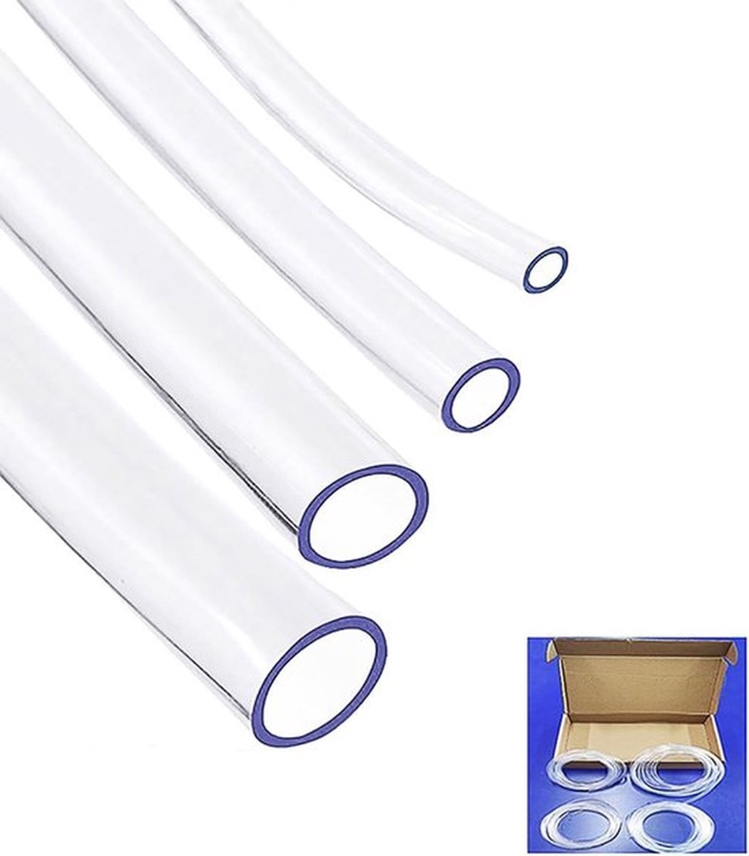 PolkaHome Multifunctionele Transparante PVC Slang, 12 meter, Binnendiameter: 2 mm, 3 mm, 4 mm, 5 mm