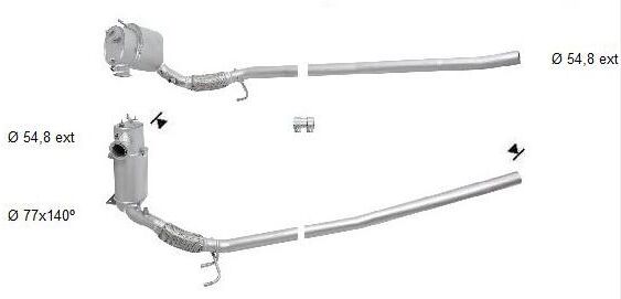 Vegaz Ruß-/partikelfilter, Abgasanlage Skk929sic Für Skoda