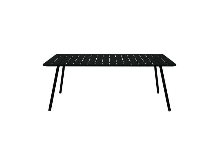 Fermob - Table rectangulaire Luxembourg - Noir - Aluminium laqué - Designer Frédéric Sofia