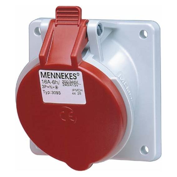 Mennekes MEN 3155 32A4P 6H400V AD schräg TwinCONTACT IP44 (3155)