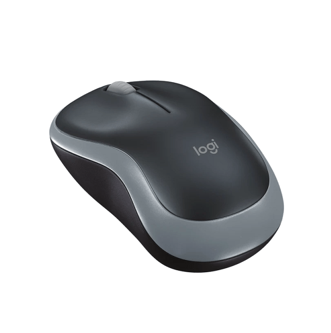 Logitech M185 Mouse senza fili nero grigio, nuovo