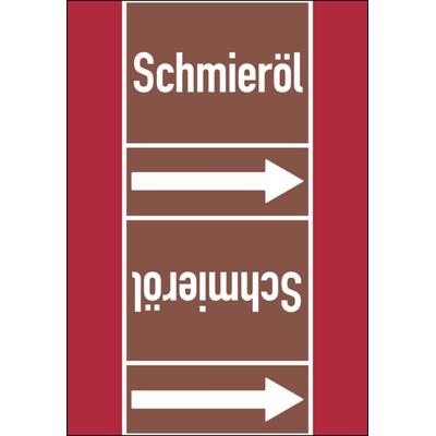 Rohrleitungskennzeichen Schmieröl - 33000x105 mm Folie selbstklebend