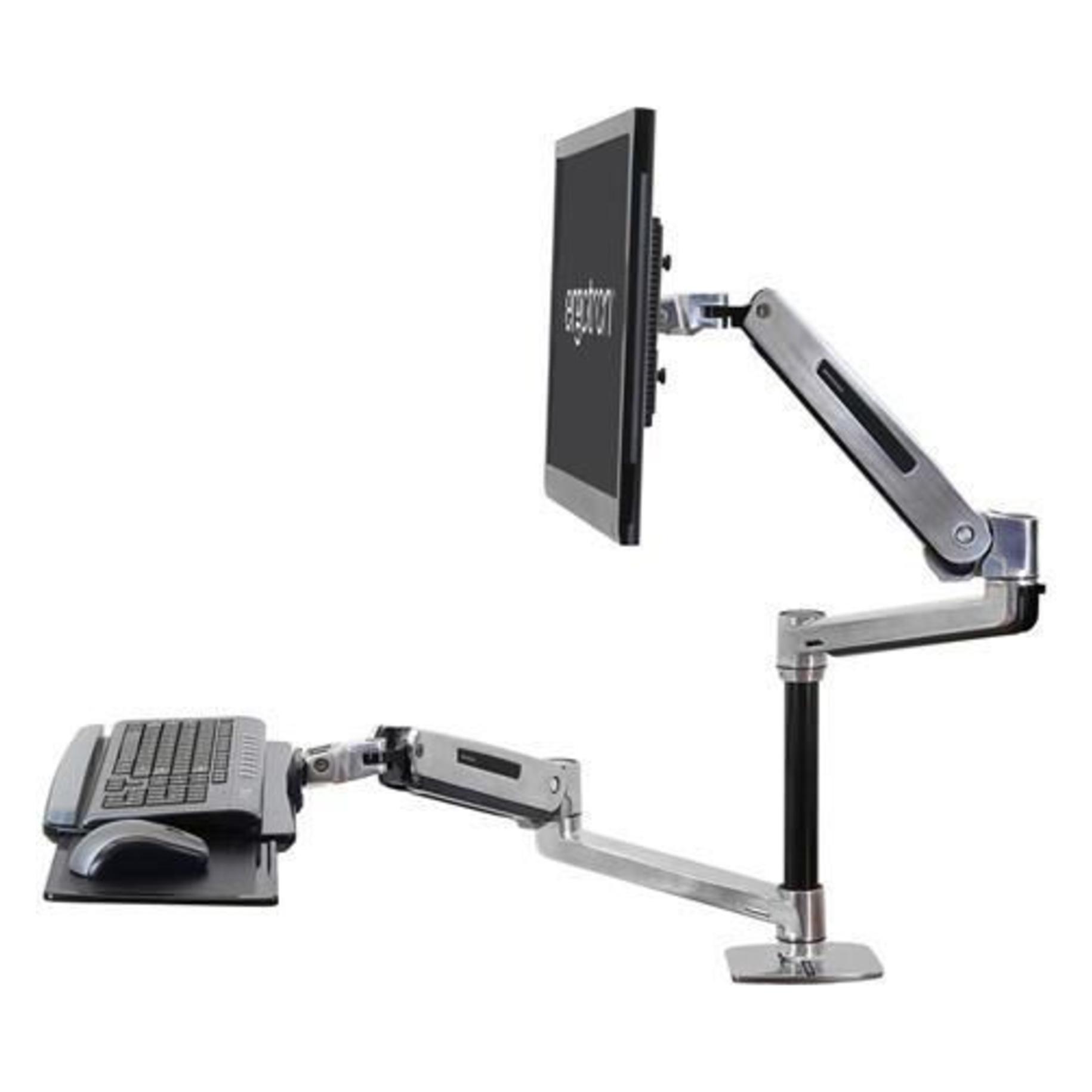Ergotron WorkFit Steh-Sitz Arbeitsplatz (Tisch, 42", 11.30 kg) (45-405-026)