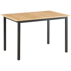 Oviala Business Rechteckiger ausziehbarer Esstisch aus MDF helles Holz