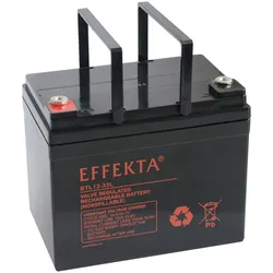 Effekta BTL 12-33L 12V 33Ah Blei Akku / Blei-Vlies Akku AGM VRLA