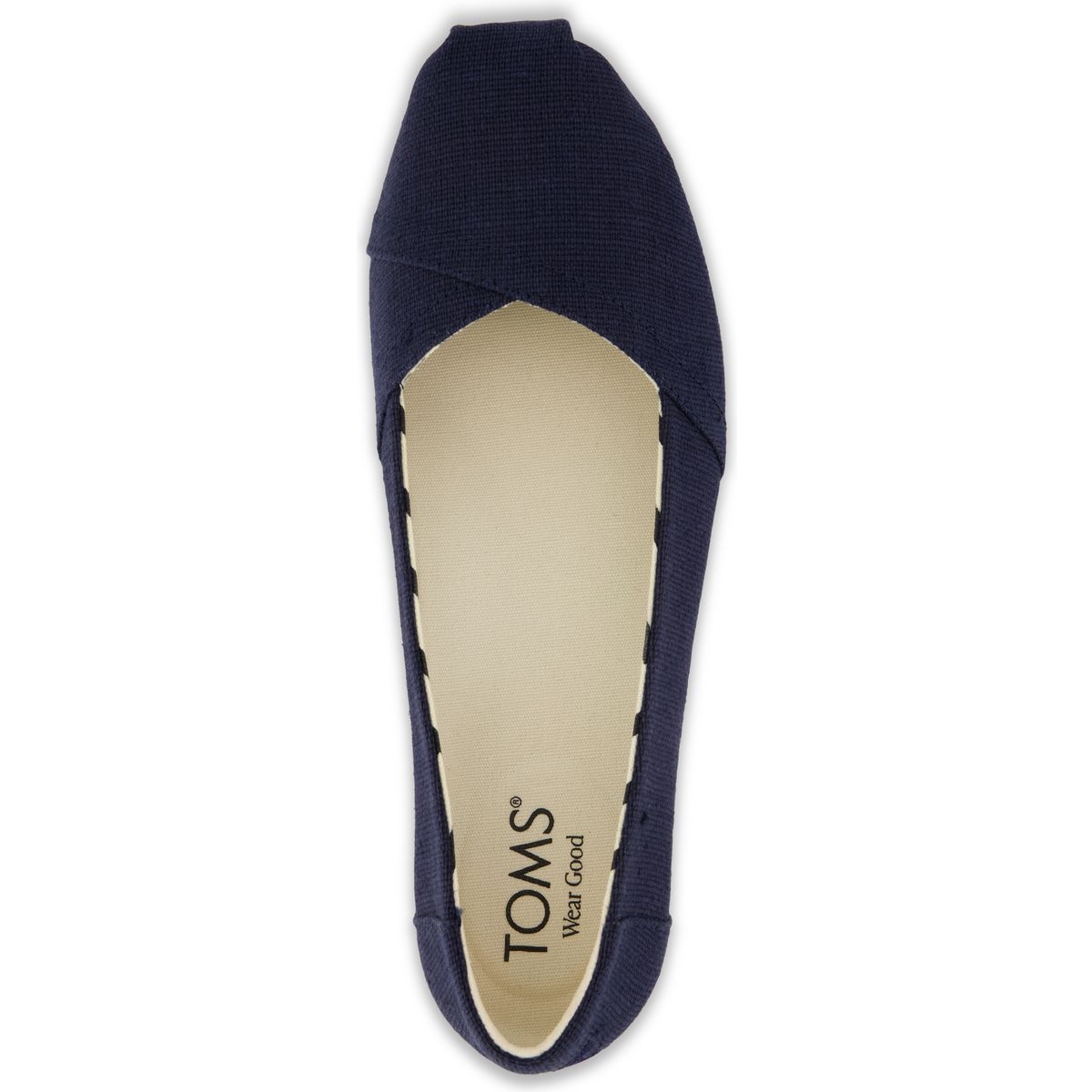 Toms Alpargata Ballet navy heritage canvas 35.5 10023039-35.5