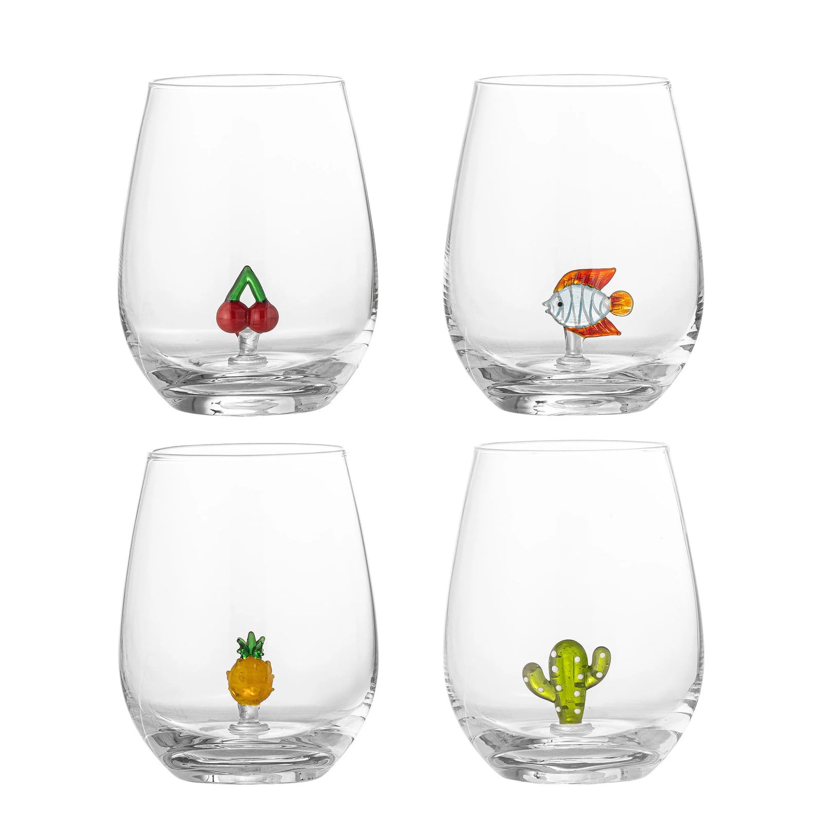 Bloomingville Misa drinkglazen set van 4 stuks, 560 ml, transparant