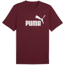 PUMA Essentials No. 1 Logo T-Shirt Herren 96 - ruby shimmer M