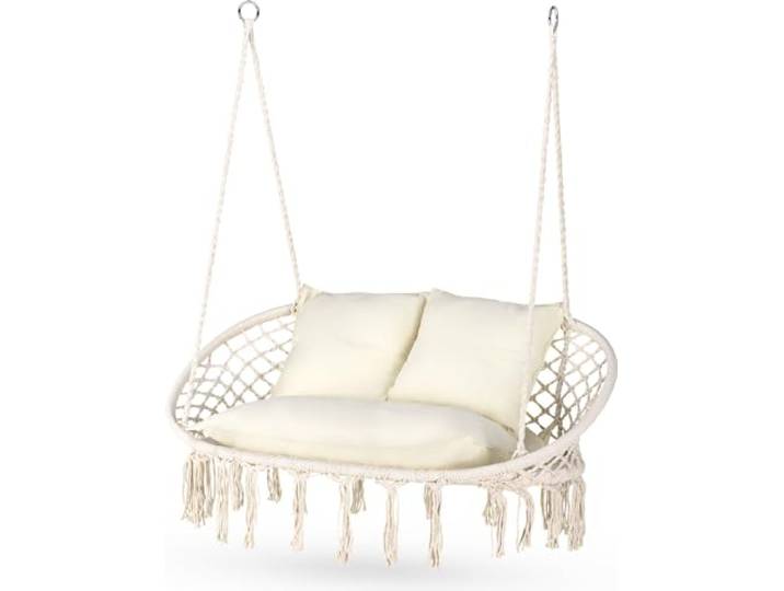 Outtec Dubbelle Boho Hangstoel - Draagvermogen tot 200kg - Binnen & Buiten Schommel