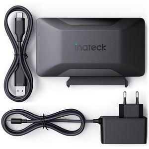 Inateck USB-Adapter UA1006, schwarz, SATA-Stecker auf USB-A & USB-C Stecker, USB 3.1