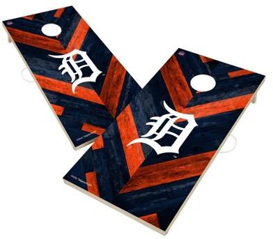 Skip's Garage Detroit Tigers MLB Cornhole Board Set