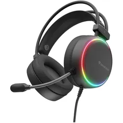 Genesis Gaming Headset NEON 614 kabelgeb. schwarz RGB (Kabelgebunden), Gaming Headset, Schwarz