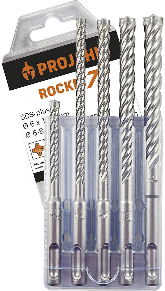 Hammerbohrer-Set ROCKET 7 SDS-plus, in Kunststoffbox, 5-tlg. Projahn