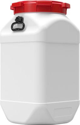 Kunststofffass CurTec, quadratisch, mit Schraubdeckel, HDPE, wasserdicht, 88 l