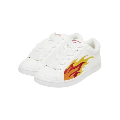 Trainingsschuh BUFFALO "Buffalo LIBERTY", Damen, Gr. 40, weiß (weiß, gelb, rot), Polyurethan, Schuhe