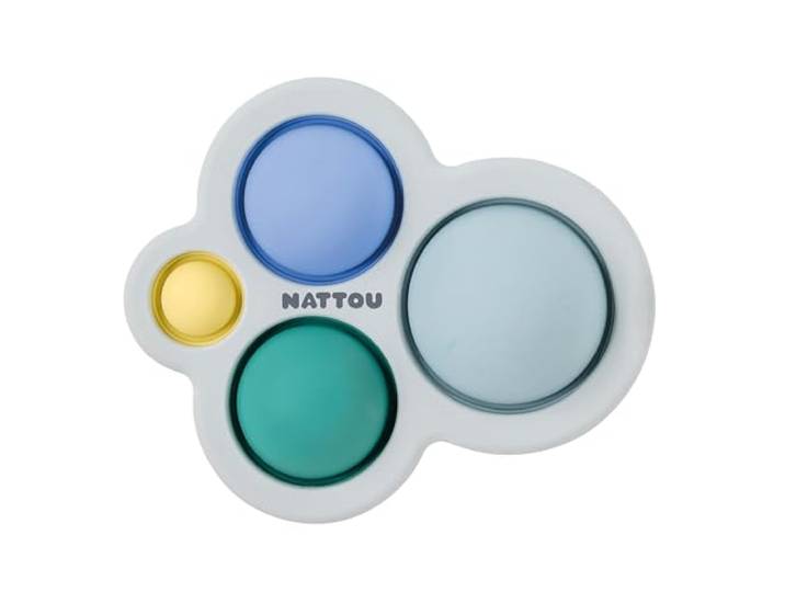 Nattou Pop-it Toy Silicone, 10 cm, Blue