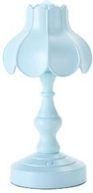 Everyday Crate Retro USB Rechargeable Bedside Lamp With LED Eye Protection Light light Blue