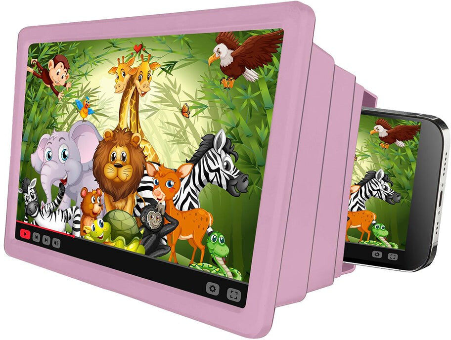 Celly Kids Smartphone Screen Magnifier - Lyserød