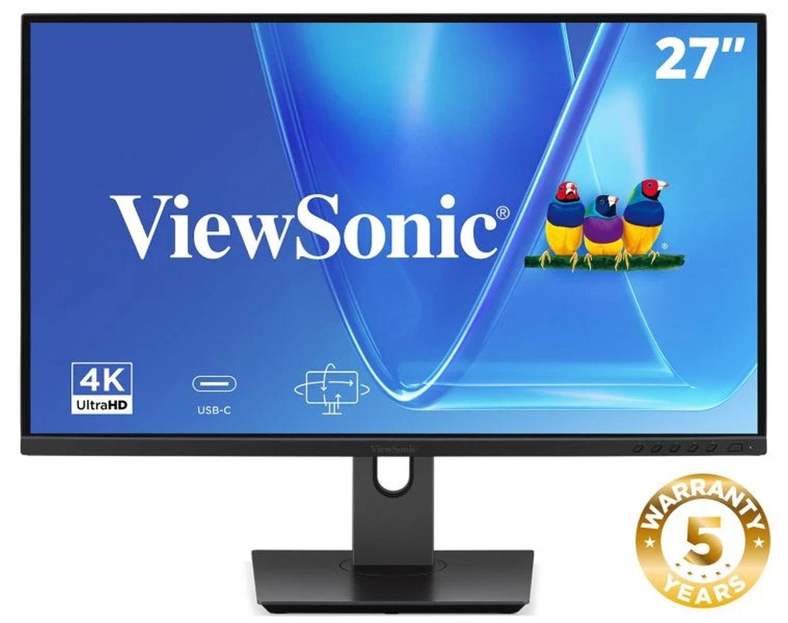 Viewsonic VG Series VG2719U-4K, 68,6 cm (27"), 3840 x 2160 Pixel, 4K Ultra HD, LED, 4 ms, Schwarz