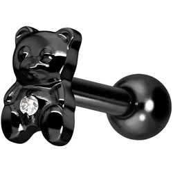 Titan Ohrpiercing mit Innengewinde TEDDYBÄR