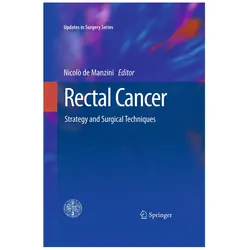 Rectal Cancer, Fachbücher von Nicolò de Manzini, Nicol de Manzini