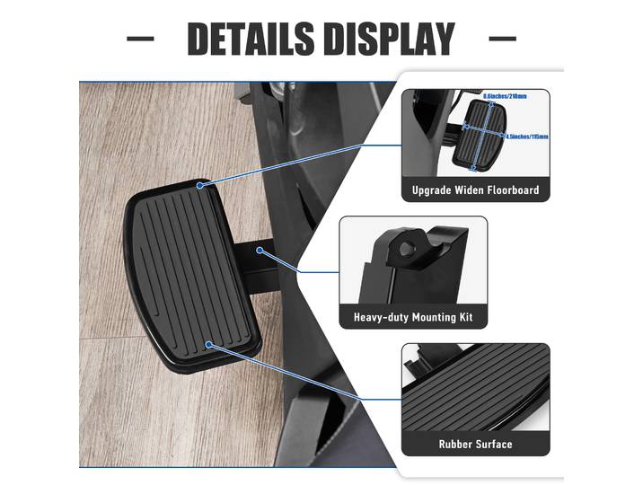 Repose-pieds en aluminium pour Can-Am Ryker 600 900 Rally Sport (2019-2025)