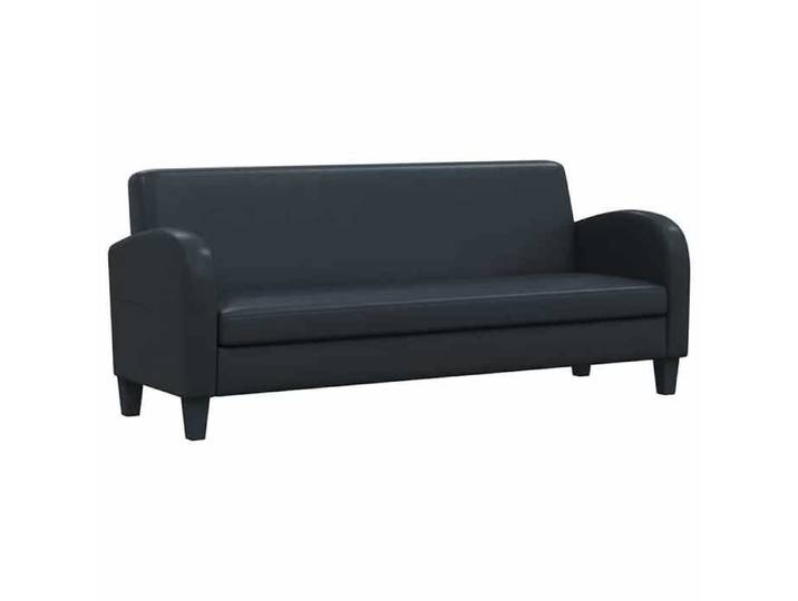 Maison Exclusive - Canapé à 3 places cuir synthétique noir