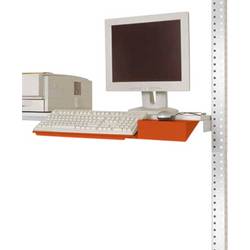 Manuflex ZB3550.2001 Tastaturträger für PACKPOOL mit Mausfläche in Rotorange RAL 2001