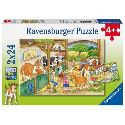 Puzzle Ravensburger Fröhliches Landleben 2 X 24 Teile