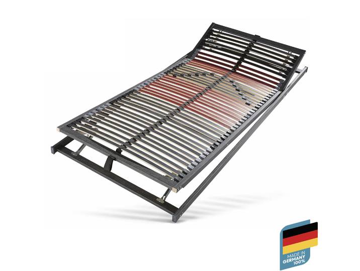 Lattenrost BECO Tech Ultraflach KF , schwarz, B:90cm H:4,5cm L:200cm, Lattenroste, Lattenrost, 7 Liegezonen, geringe Bauhöhe