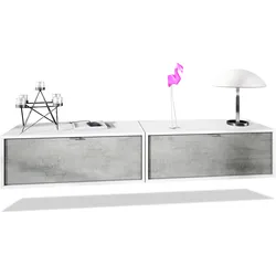 LOWBOARD Lana Fronten in Beton Oxid Optik