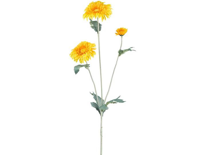 Kunstblume Gerbera - Farbe: gelb - Material: Kunststoff - 173