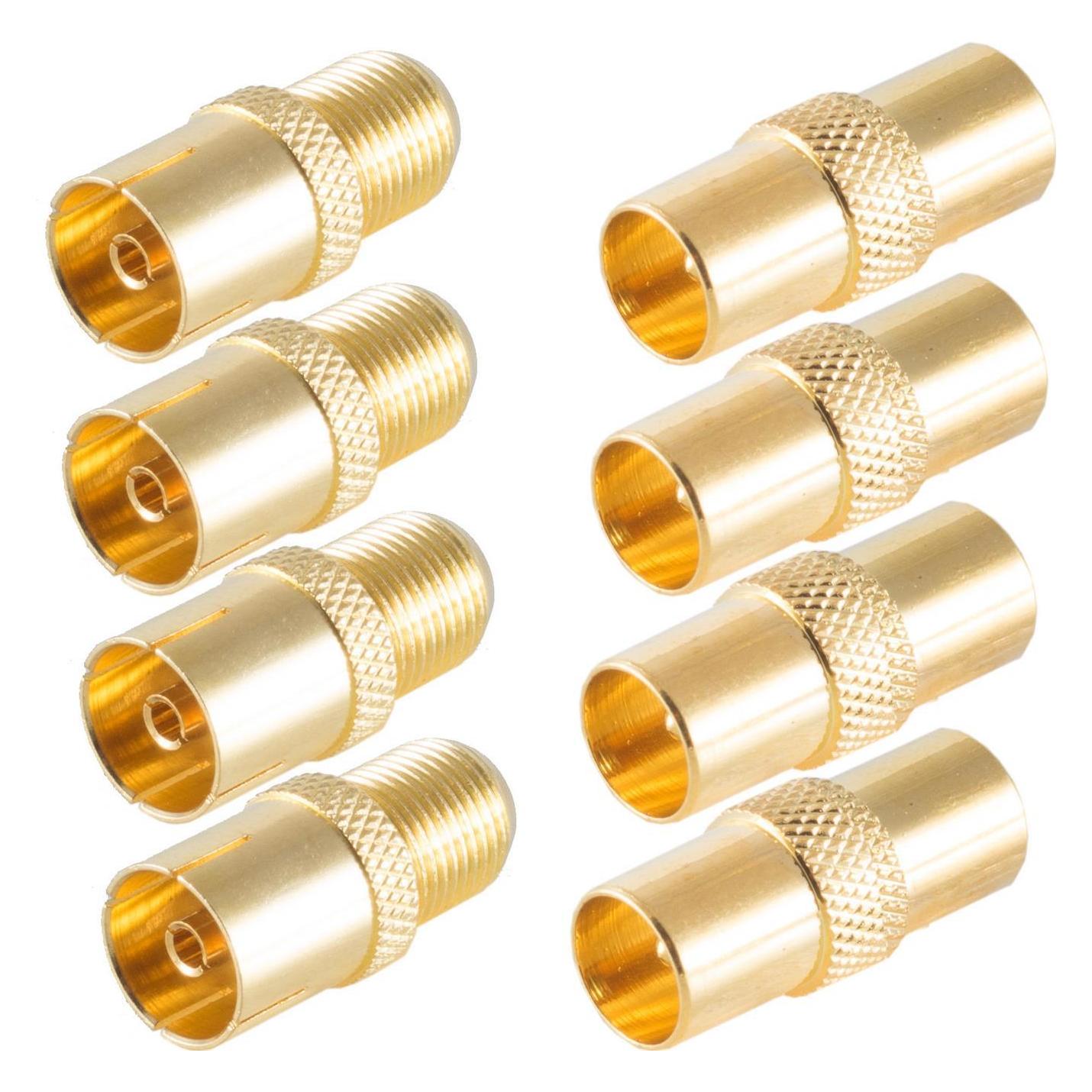Shiverpeaks SHVP BS15-301514 - Adapter-SET für IEC+ f Stecker/Buchse vergoldet (Stecker und Verbinder) (BS15-301514)