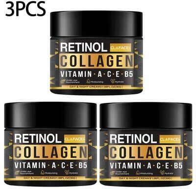 Inspire Essentials Mens Retinol Collagen Face Cream Anti Aging Moisturizing Skin Care 30g 3pcs