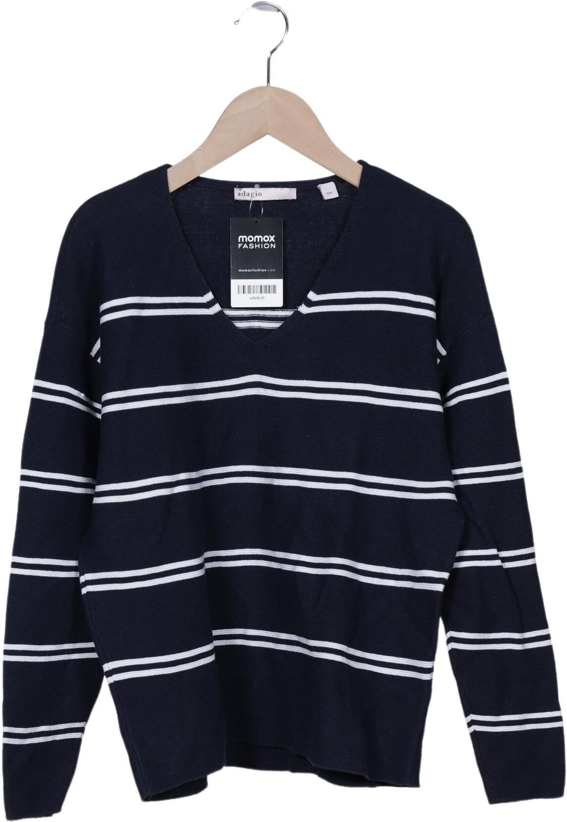 Second Hand Einzelstücke Damen Pullover, Marineblau, Gr. EU 42, Baumwolle - Second Hand