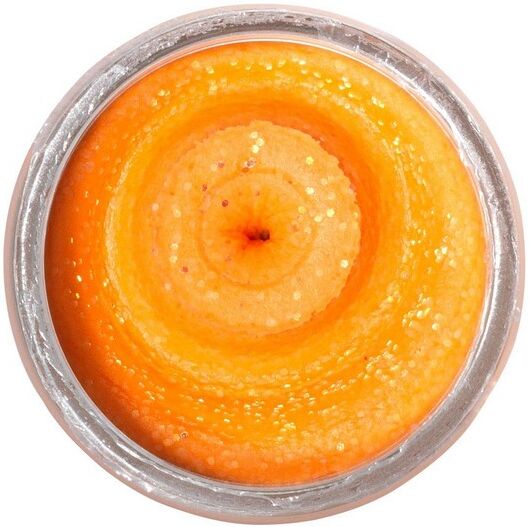 Berkley Powerbait Natural Glitter Trout Dough-Crustacean-Fluo Orange Glitter