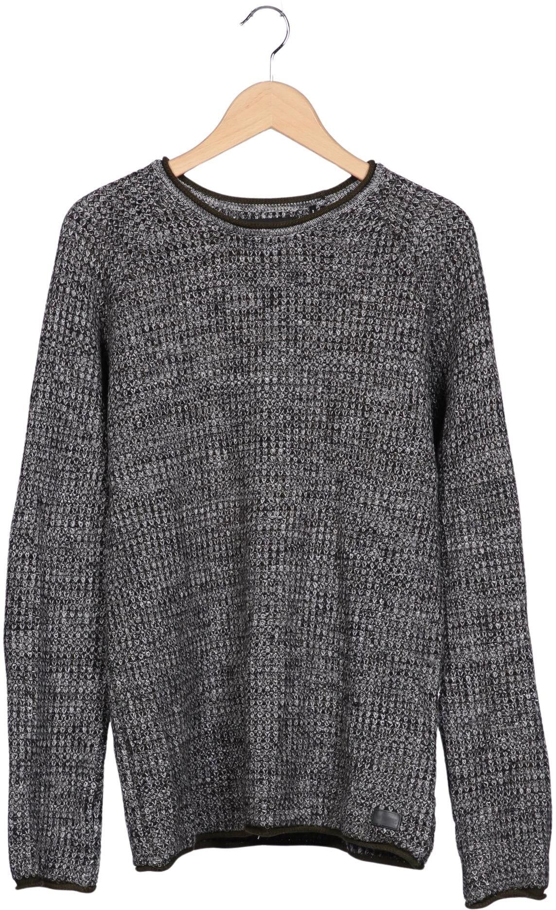 Minimum Herren Pullover, Grau, Gr. M, Baumwolle - Second Hand