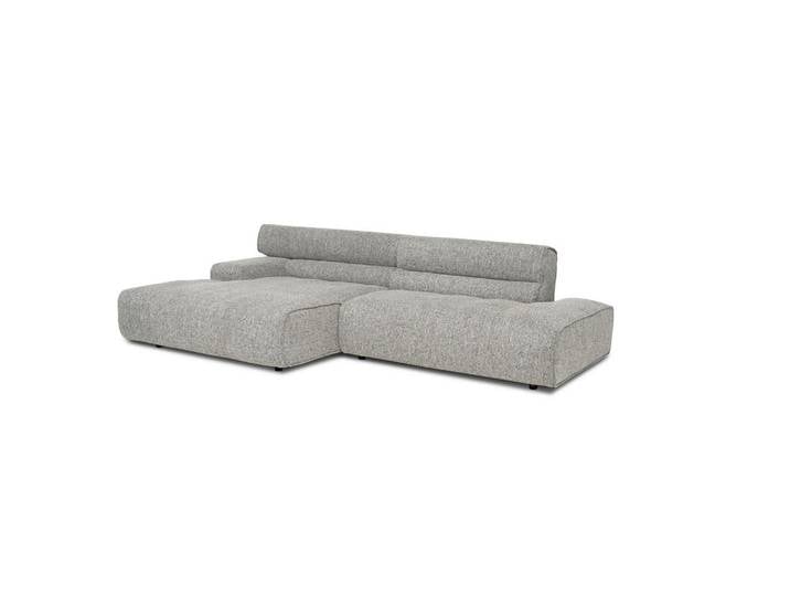 Designwerk Ecksofa Colosseo, Grau, Kunststoff, 2-Sitzer, L-Form, 285x170 cm, Made in EU, Wohnzimmer, Sofas & Couches, Wohnlandschaften, Ecksofas