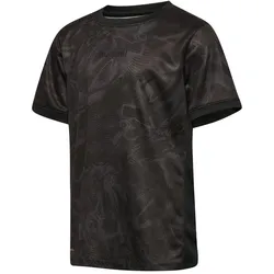 hummel, Jungen, Sportshirt, hmlBLAZE CLUB 26 GRAPHIC TEE KIDS (116), Schwarz