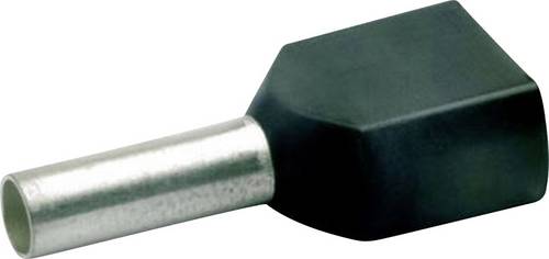 Klauke 8728 Zwillings-Aderendhülse 1.5 mm² Teilisoliert Schwarz 1000 St.