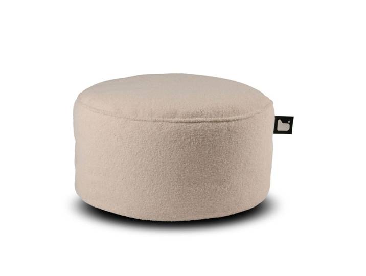 b-bag Extreme Lounging Sitzhocker b-poufe Teddy Ivory