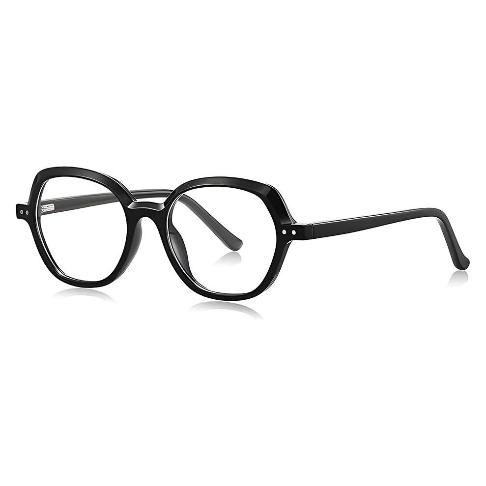 Techsuit - Anti-Blue Light Glasses Reflex PC (LS051) - for Women, Oversized - Black (70451394)