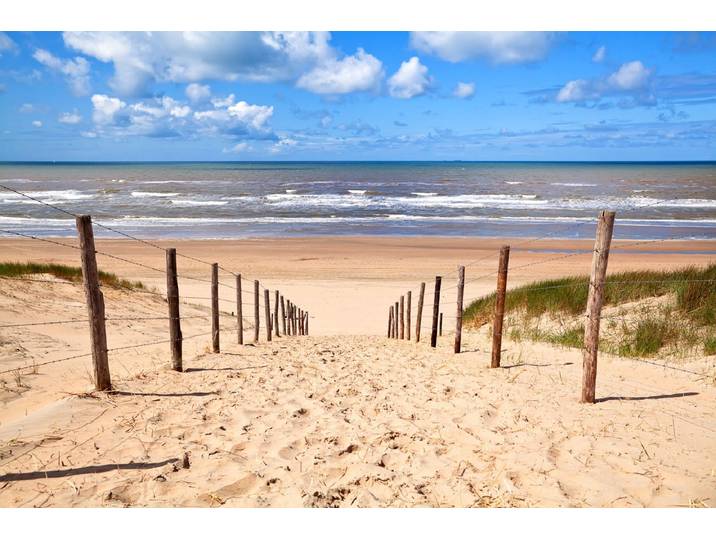 Fototapete PAPERMOON Weg zum Sandstrand , bunt, B:2m L:1,49m, Vlies, Tapeten, Fototapete