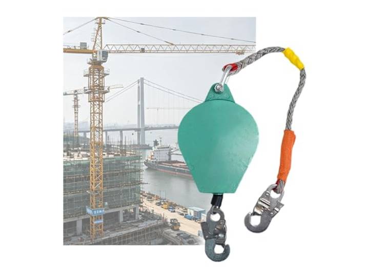 330 Pfund schwere, selbsteinziehende Rettungsleine mit Haken aus legiertem Stahl(150KG/20M-65.6 FT)