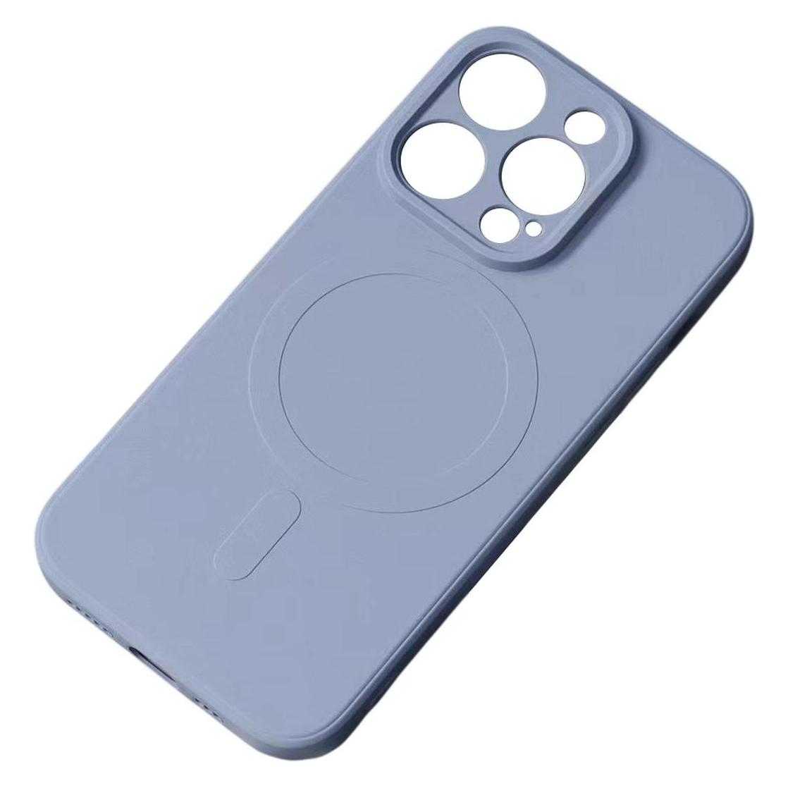 Hurtel MagSafe Compatible Silicone Case for iPhone 15 Plus Silicone Case - Gray (Apple iPhone 15 Plus) (1404978613)