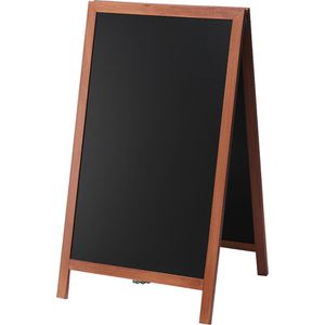 Showdown-Displays Kundenstopper Kreidetafel, 60 x 101 cm, hellbraun, Holz