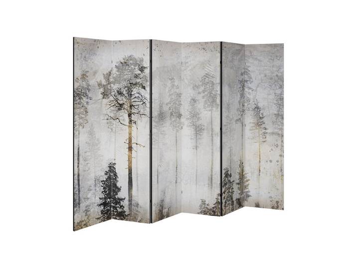 SPACEREBELS Paravent FADE IN THE TREES (1 St), Raumteiler mit 6 Paneelen, beidseitig bedruckt, 228 x 168 cm